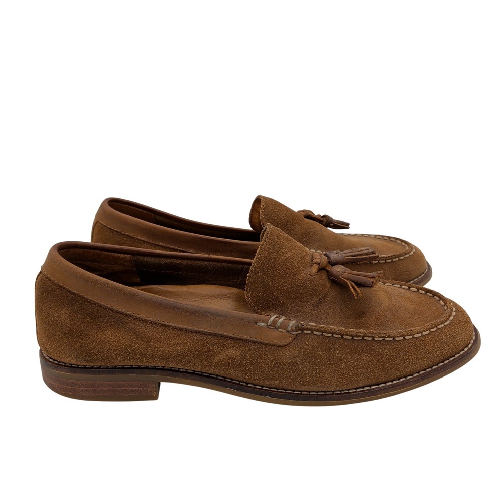 Sperry Top-Sider Topsfield Mens STS21956 Amaretto Suede Tassel Loafers Size 11